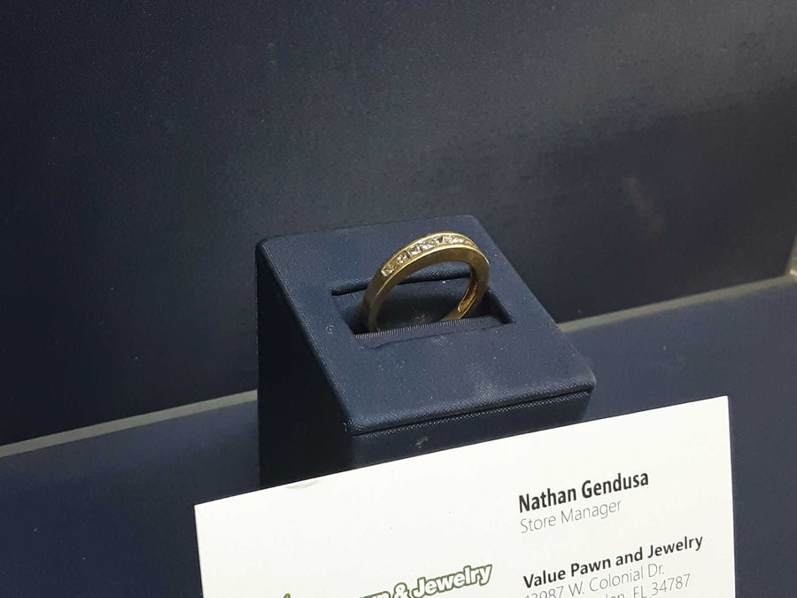 Ring - Wedding Band - Yellow Gold 14k (.585) 2.9 grams Size 7.5