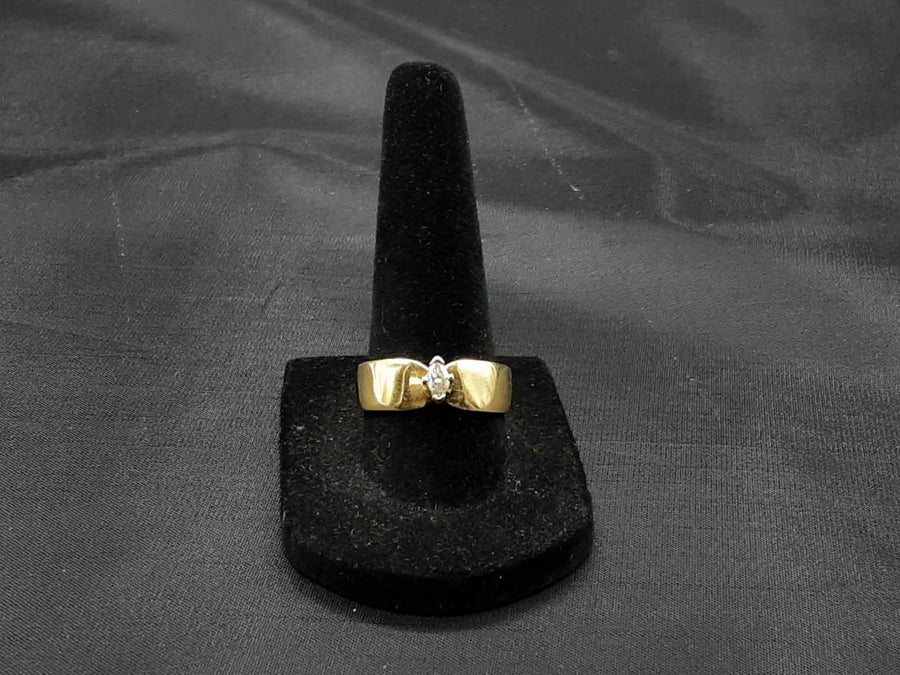 Women's Ring - Solitaire - Yellow Gold 14k (.585) 5.2 grams Size 8.5