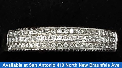 Men's Ring - White Gold 10k (.417) 3.4 grams Size 10.5