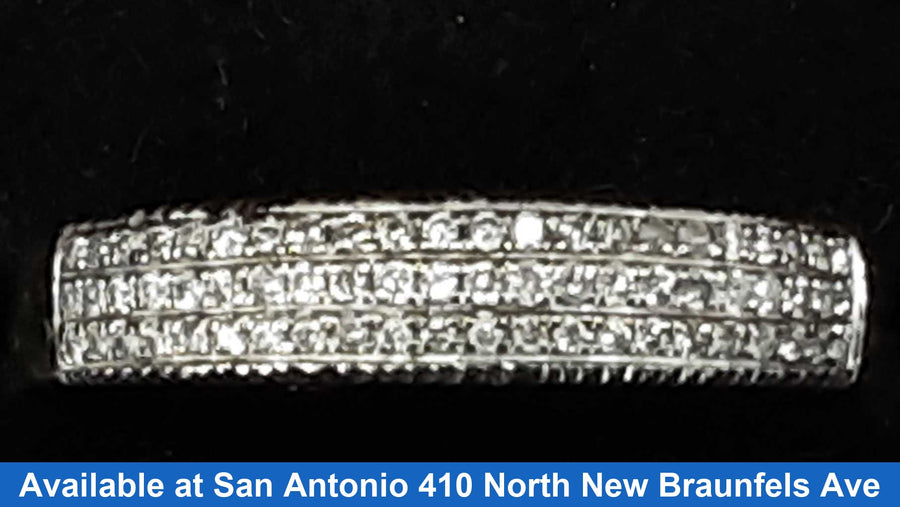 Men's Ring - White Gold 10k (.417) 3.4 grams Size 10.5