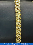 Tennis Bracelet - Yellow Gold 14k (.585) 17.3 grams 8 inch