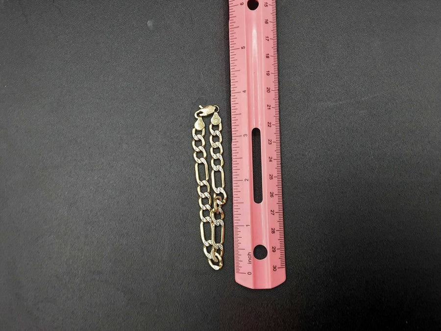 Figaro Bracelet - Yellow Gold 10k (.417) 7.4 grams 6 inch