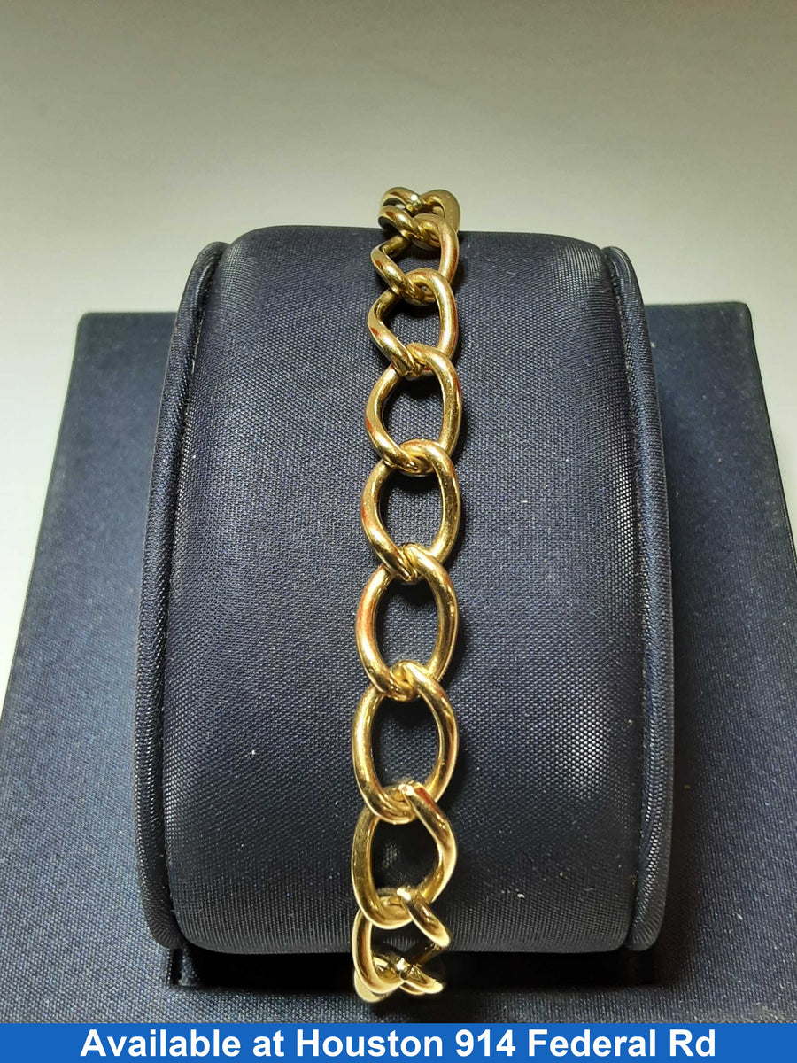Cable Bracelet - Yellow Gold 14k (.585) 12.4 grams 7 inch