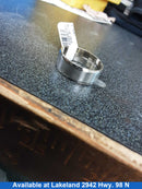 Ring - Wedding Band - White Gold 14k (.585) 6.7 grams Size 10.5