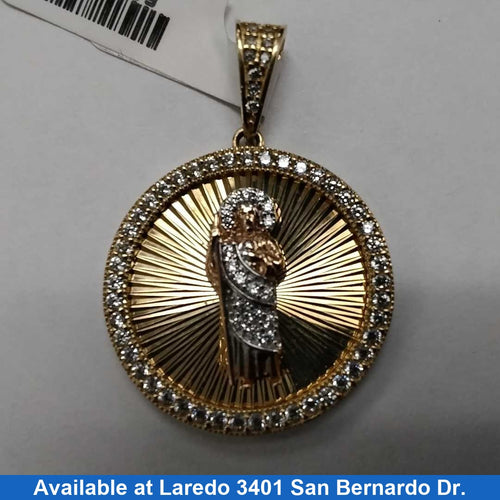 Religious Pendant - Tricolor Gold 10k (.417) 4.1 grams