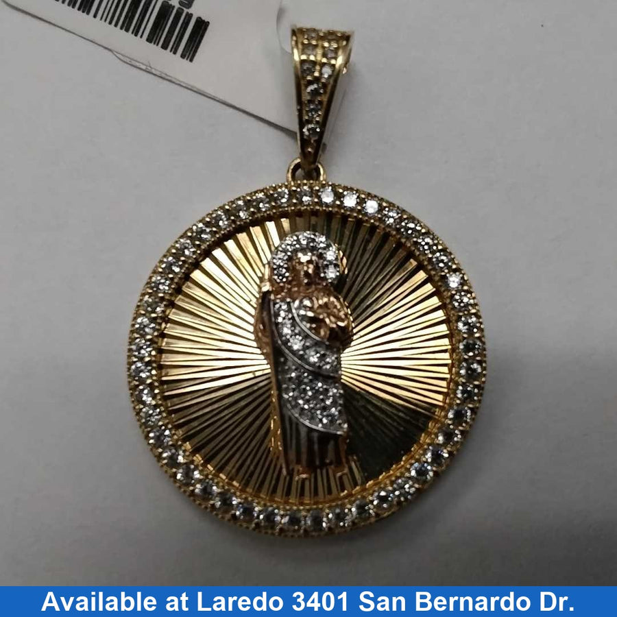 Religious Pendant - Tricolor Gold 10k (.417) 4.1 grams