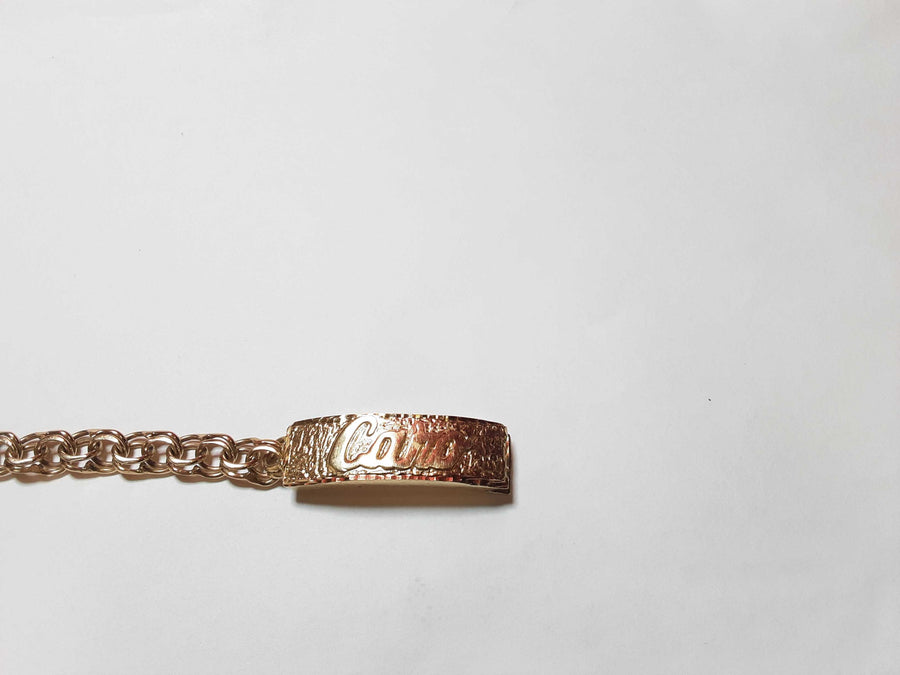 ID Bracelet - Yellow Gold 10k (.417) 26.5 grams 8 inch