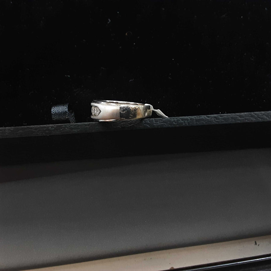 Ring - Wedding Band - White Gold 14k (.585) 5.9 grams Size 11