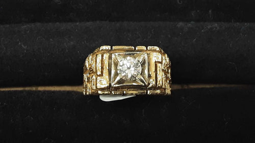 Men's Ring - Yellow Gold 14k (.585) 12.4 grams Size 10