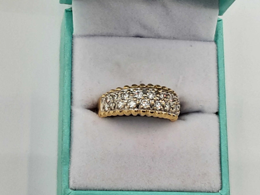 Women's Ring - Yellow Gold 14k (.585) 5.7 grams Size 7