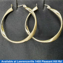 Hoop Earrings - White Gold 14k (.585) 2.3 grams