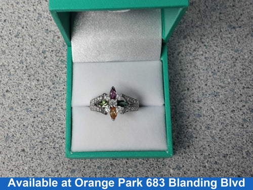 Women's Ring - White Gold 14k (.585) 5.2 grams Size 7