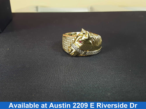 Men's Ring - Yellow Gold 14k (.585) 9.7 grams Size 10