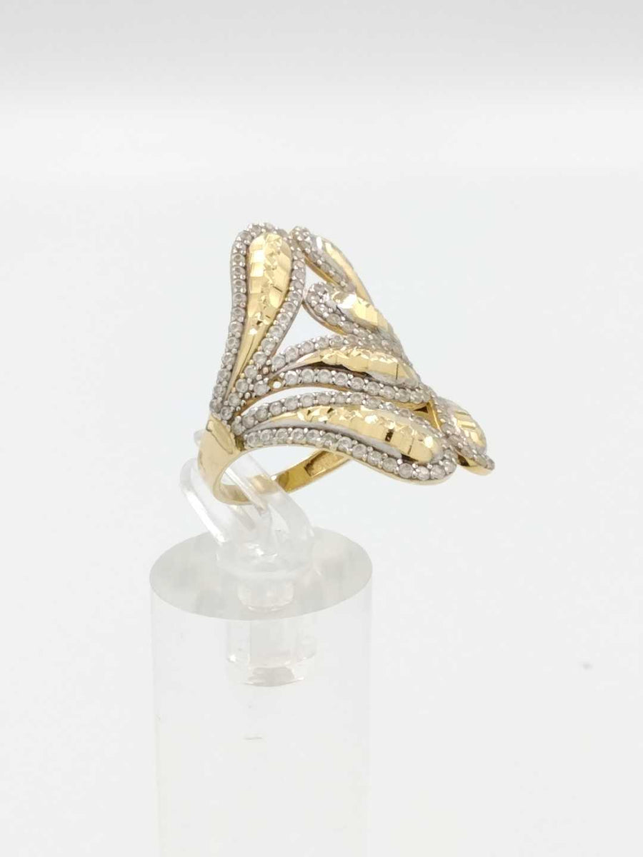 Women's Ring - Yellow Gold 14k (.585) 5.2 grams Size 8