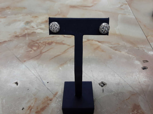Double Stud Earring - Silver 2.5 grams