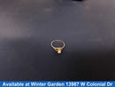 Women's Ring - Solitaire - White Gold 10k (.417) 1.5 grams Size 7.5