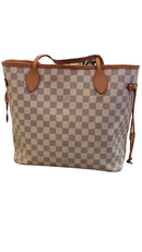 Louis Vuitton Neverfull Mm Beige / Tan Purse / Handbag