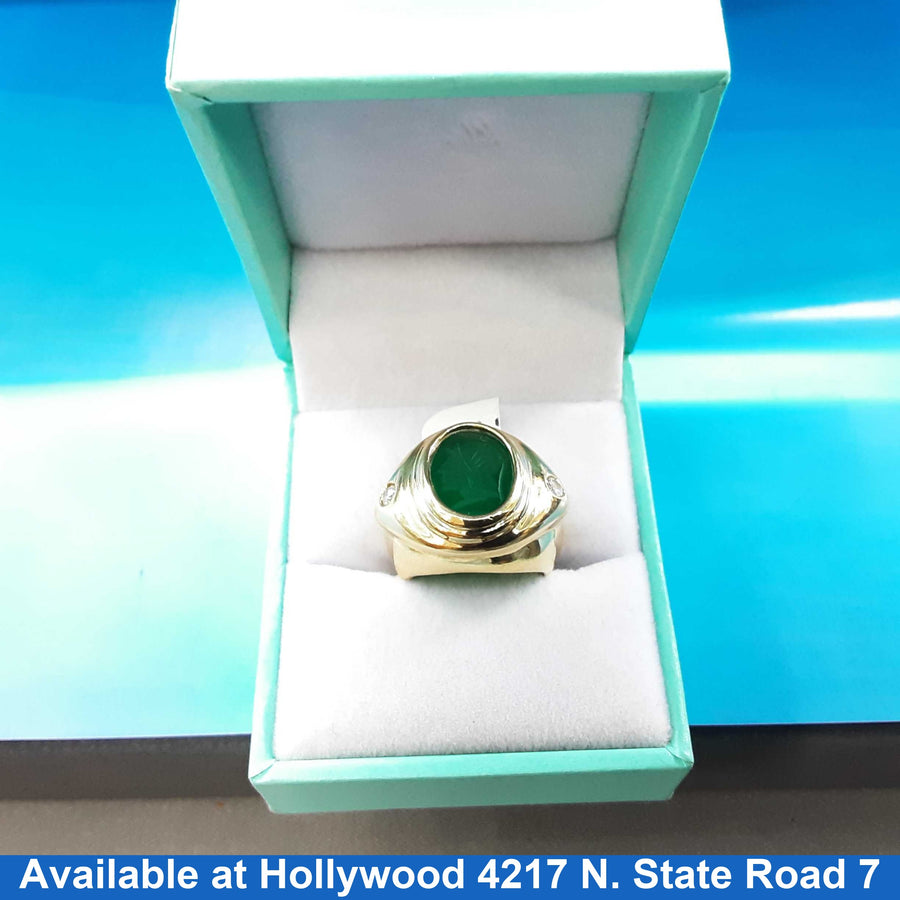 Men's Ring - Yellow Gold 18k (.750) 10 grams Size 8.5