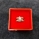 Ring - Wedding Set - Yellow Gold 14k (.585) 7.6 grams Size 8.5