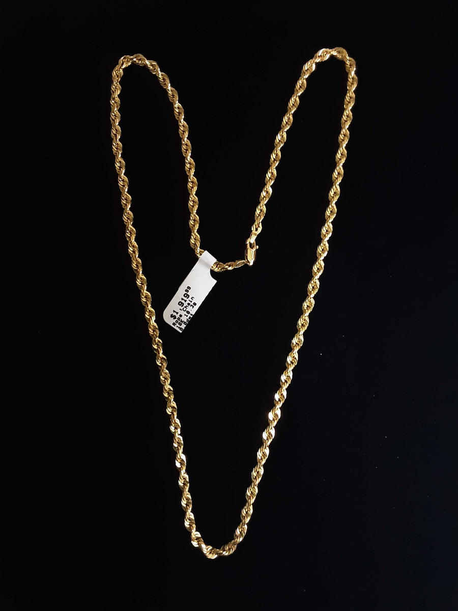 Rope Chain - Yellow Gold 10k (.417) 18.3 grams 22 inch