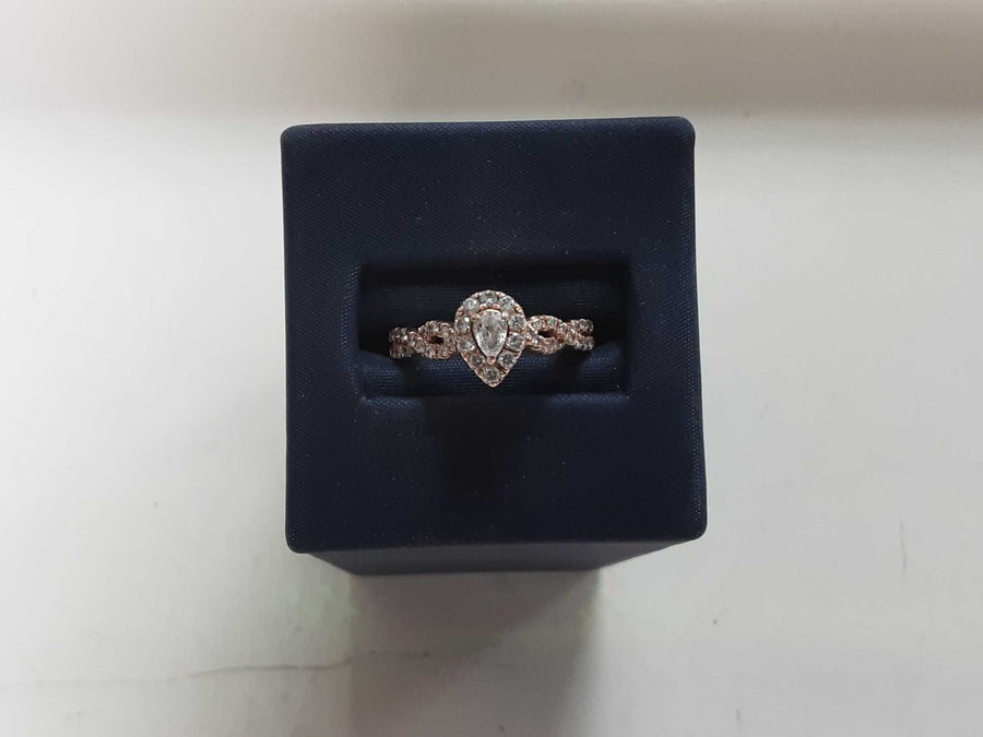 Women's Ring - Rose Gold 14k (.585) 3.2 grams Size 20