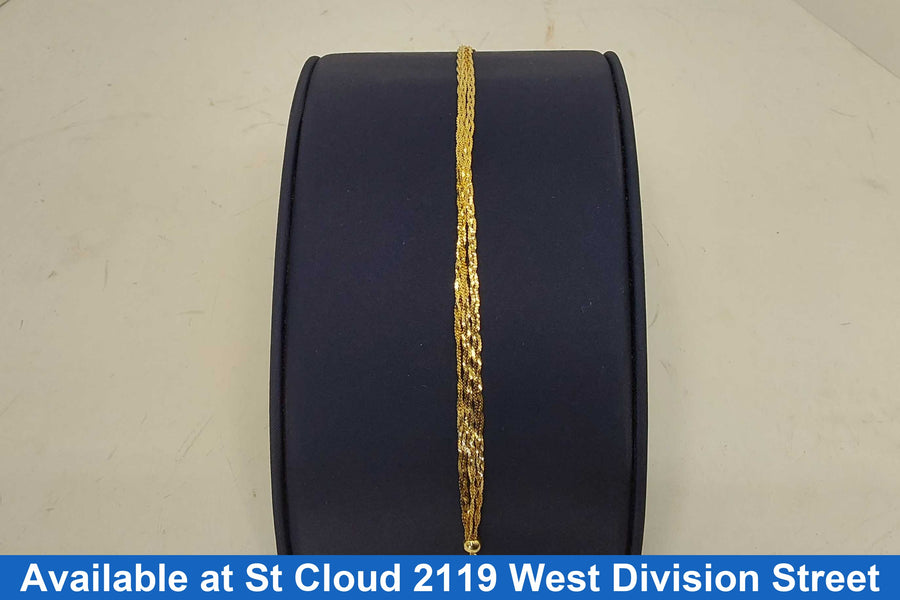 Bracelet - Yellow Gold 10k (.417) 3.41 grams 7 inch