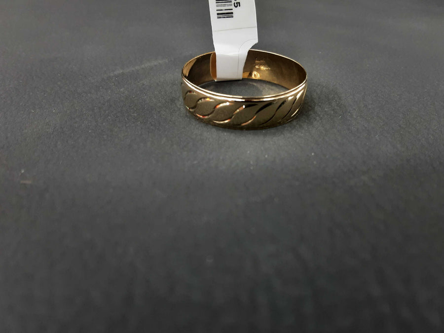 Ring - Wedding Band - Yellow Gold 10k (.417) 1.2 grams Size 9