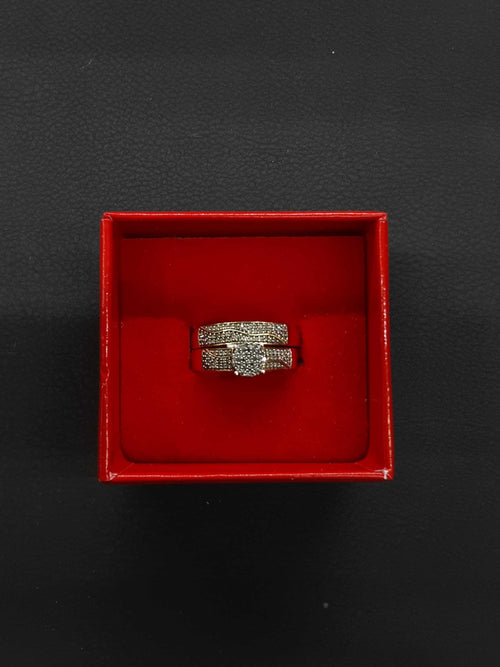 Ring - Engagement Set - Yellow Gold 10k (.417) 4 grams Size 6