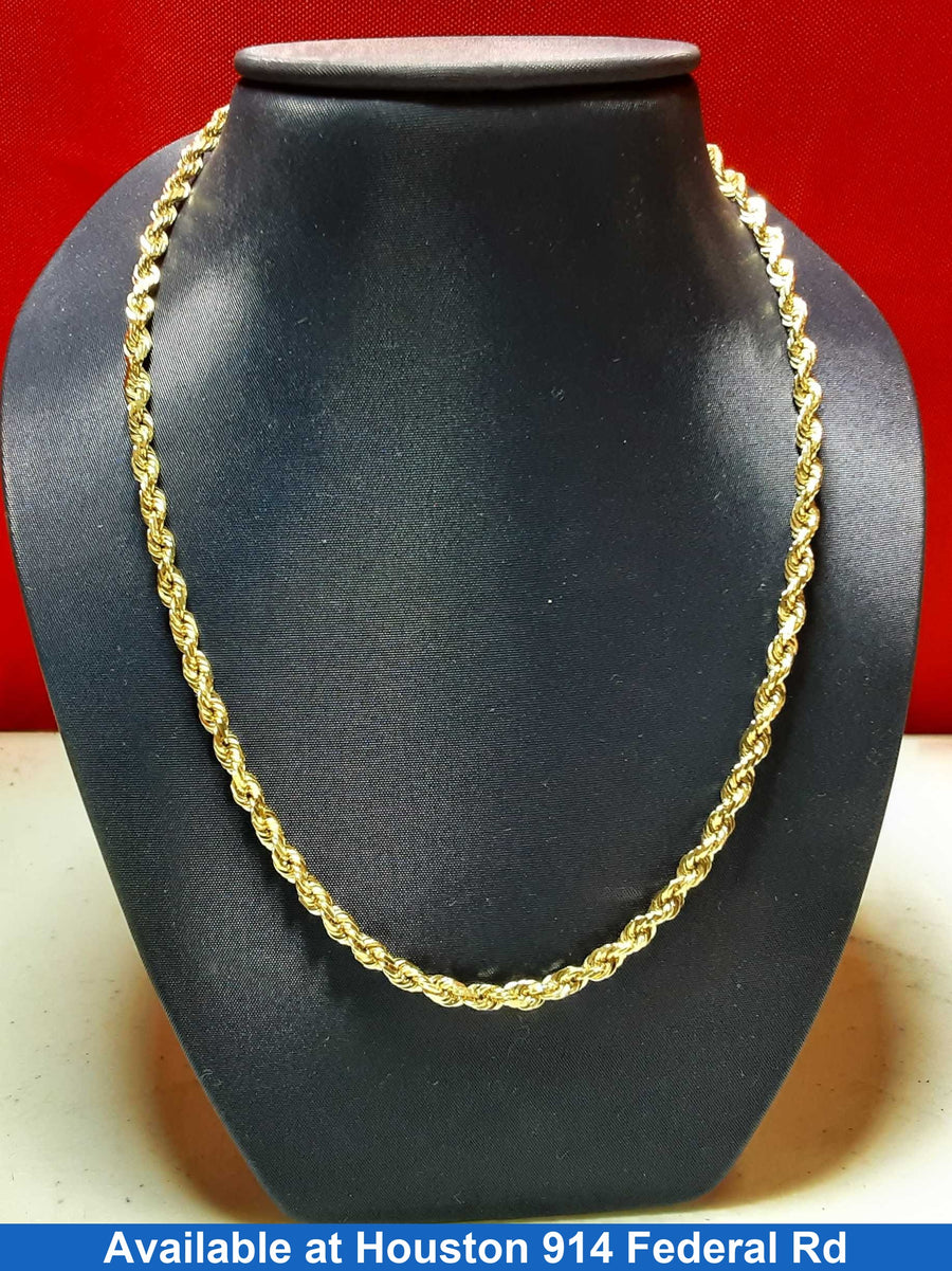 Rope Chain - Yellow Gold 14k (.585) 22.8 grams 22 inch