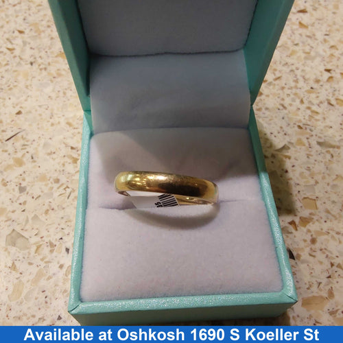 Ring - Wedding Band - Yellow Gold 10k (.417) 4.1 grams Size 11