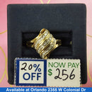 Women's Ring - Yellow Gold 10k (.417) 3.2 grams Size 7