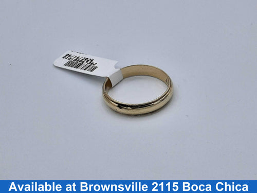 Ring - Wedding Band - Yellow Gold 10k (.417) 2.7 grams Size 9