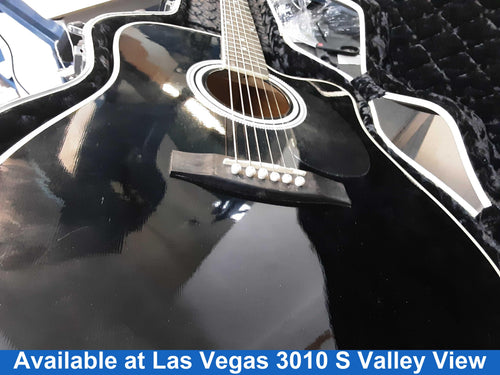 Esteban Alc-200 Black Acoustic / Electric Classic Guitar