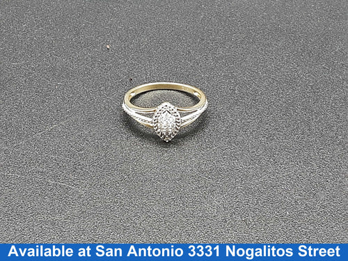 Women's Ring - Yellow Gold 10k (.417) 1.6 grams Size 10