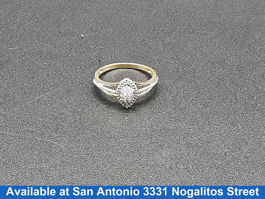 Women's Ring - Yellow Gold 10k (.417) 1.6 grams Size 10