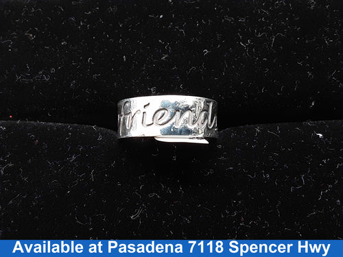 Ring - Wedding Band - Silver 7.7 grams Size 20