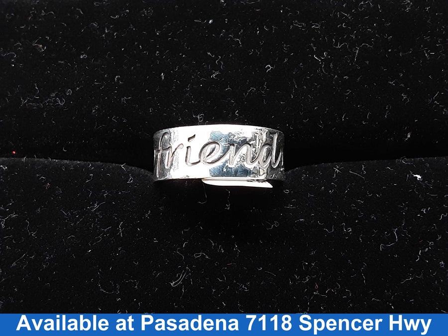 Ring - Wedding Band - Silver 7.7 grams Size 20