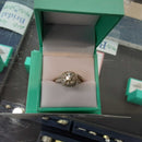 Ring - Engagement Set - Yellow Gold 18k (.750) 7.5 grams Size 20