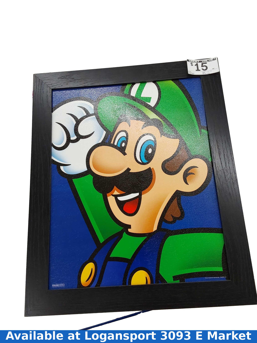 China Framed Luigi Picture Black Other Collectible