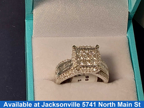 Ring - Engagement Set - White Gold 10k (.417) 6.4 grams Size 7