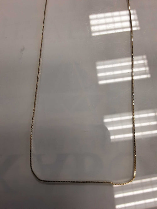 Box Chain - Yellow Gold 14k (.585) 1.8 grams 18 inch