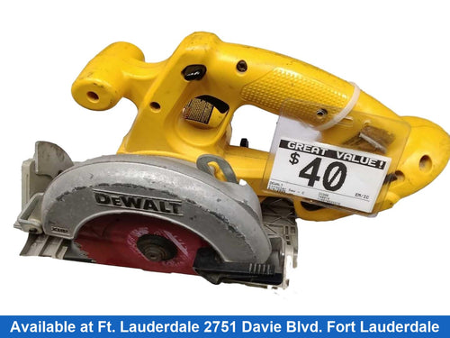 Dewalt Dc390 Yellow Cordless Circular Saw