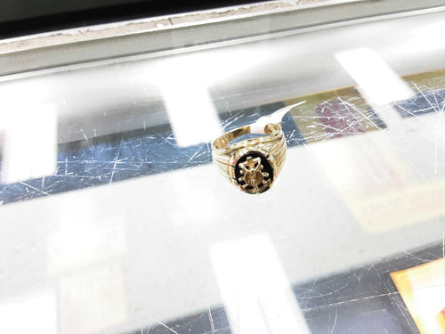 Men's Ring - Yellow Gold 14k (.585) 9.2 grams Size 10.5