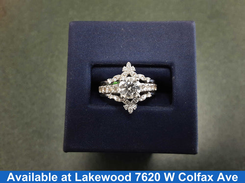 Women's Ring - White Gold 14k (.585) 5.6 grams Size 9