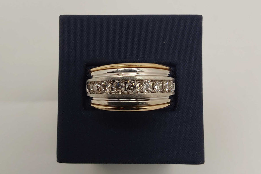 Ring - Wedding Band - Yellow Gold 10k (.417) 9.62 grams Size 10.5
