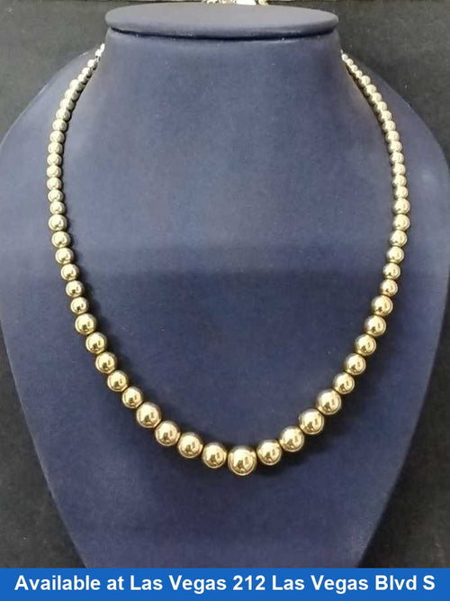 Bead Chain - Yellow Gold 14k (.585) 6.6 grams 20 inch