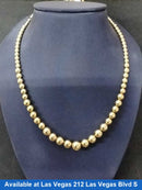 Bead Chain - Yellow Gold 14k (.585) 6.6 grams 20 inch