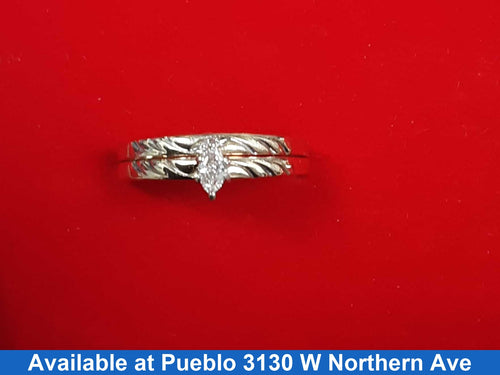 Ring - Wedding Set - Yellow Gold 10k (.417) 2 grams Size 9