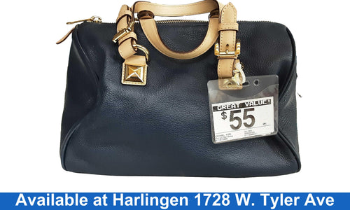 Michael Kors Aq-1503 Blue Purse / Handbag