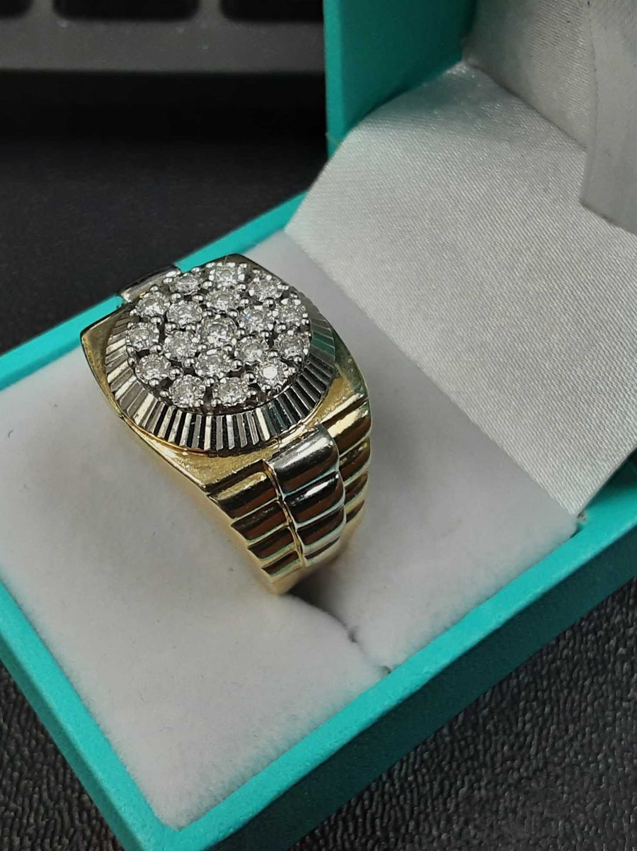 Men's Ring - Yellow Gold 14k (.585) 13.1 grams Size 10.5